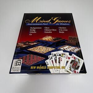 Mind Games Entertainment Pack for Windows PC 1996 Big Box CIB CD-ROM Retro